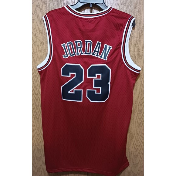 Michael Jordan (Mitchell/Ness)-(Bulls)-(Red)-(Jersey)-(New Condition)-(XL)-$105 - Picture 5 of 11